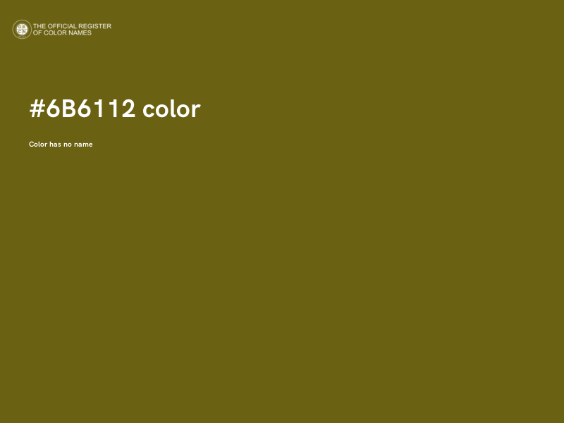 #6B6112 color image