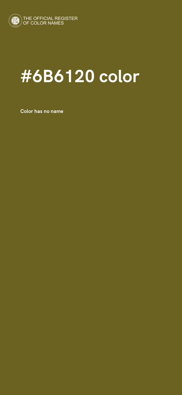 #6B6120 color image