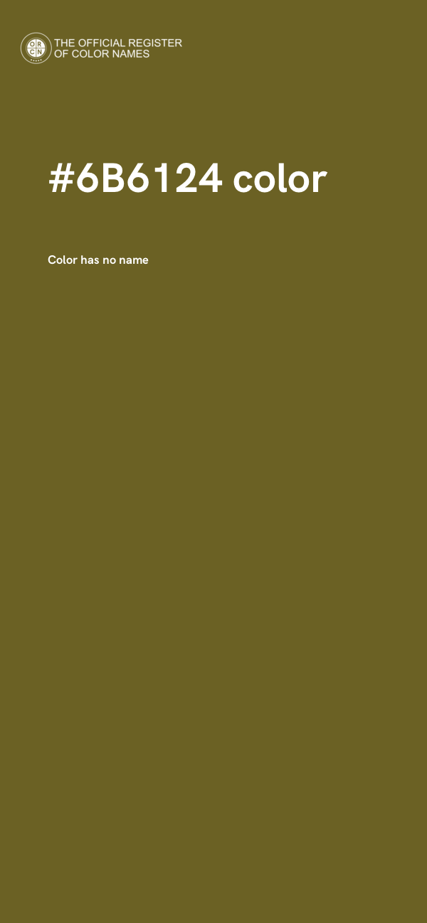 #6B6124 color image