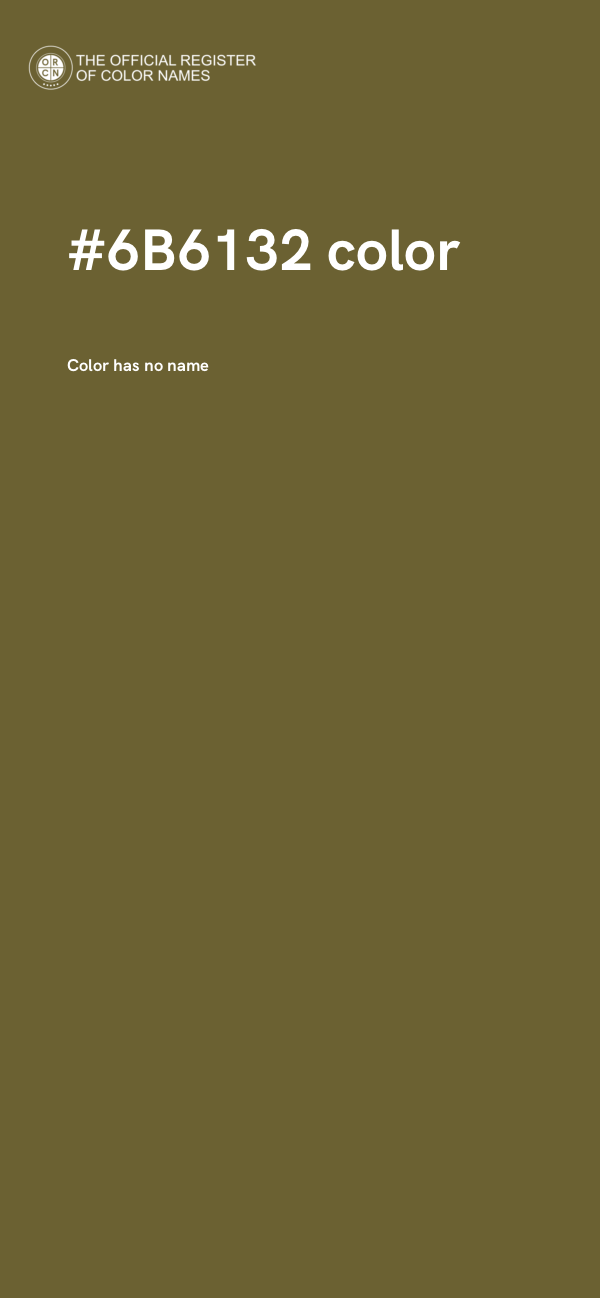 #6B6132 color image