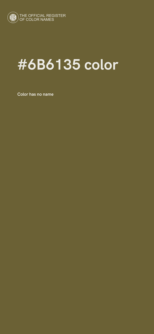 #6B6135 color image