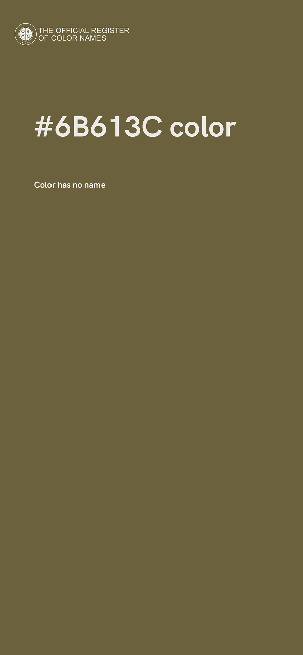 #6B613C color image