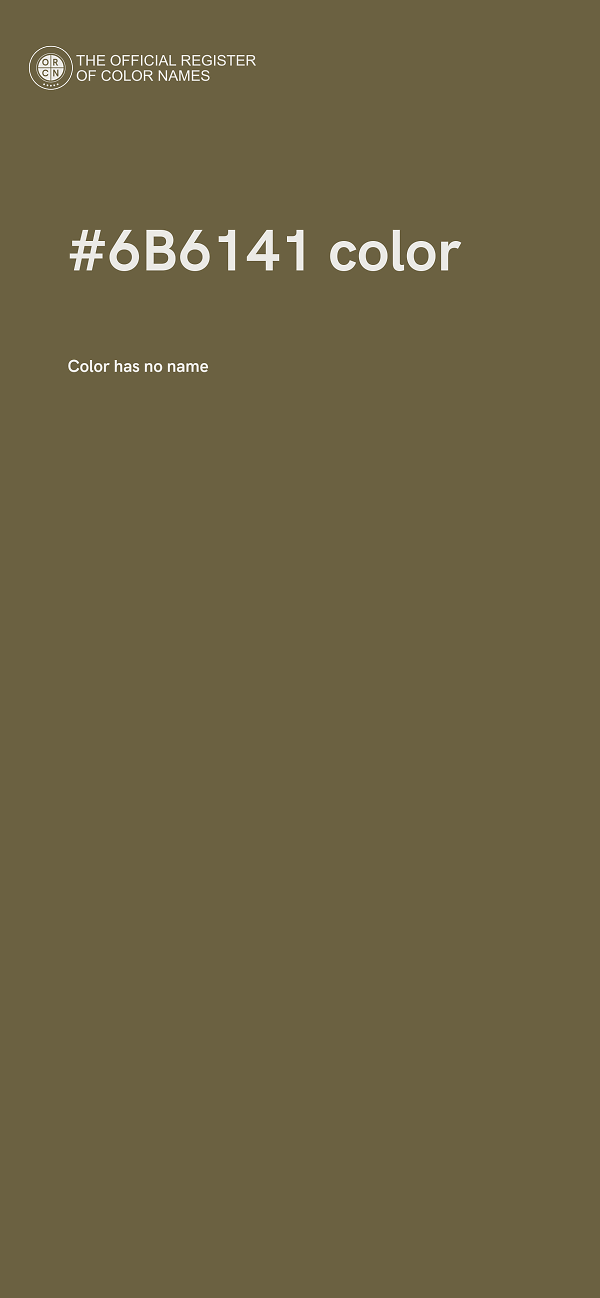 #6B6141 color image