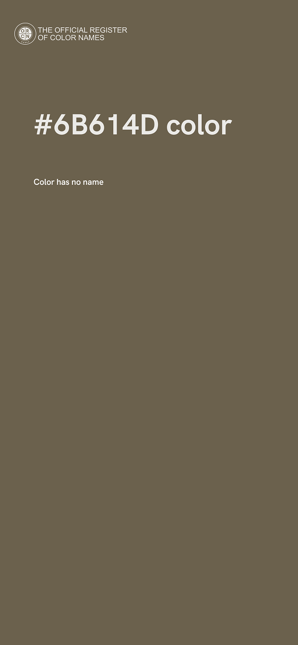 #6B614D color image