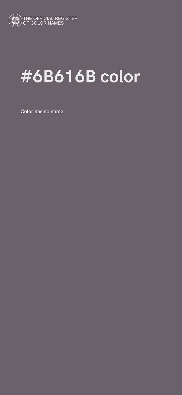 #6B616B color image
