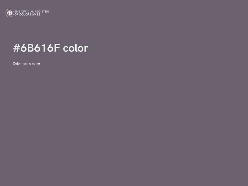 #6B616F color image