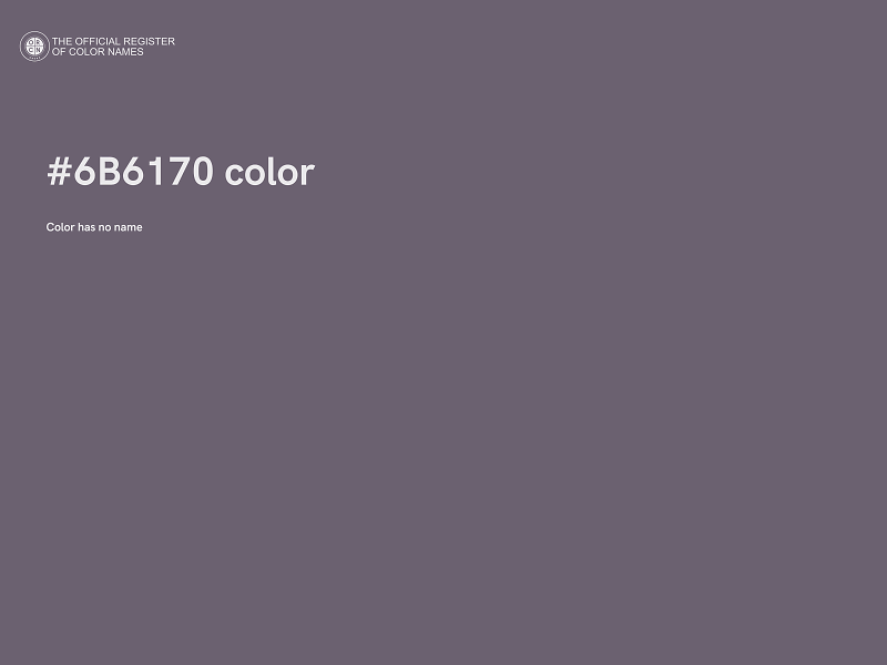 #6B6170 color image