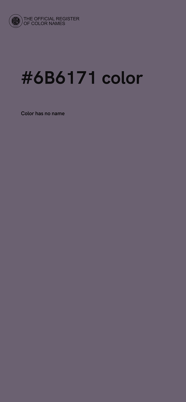 #6B6171 color image