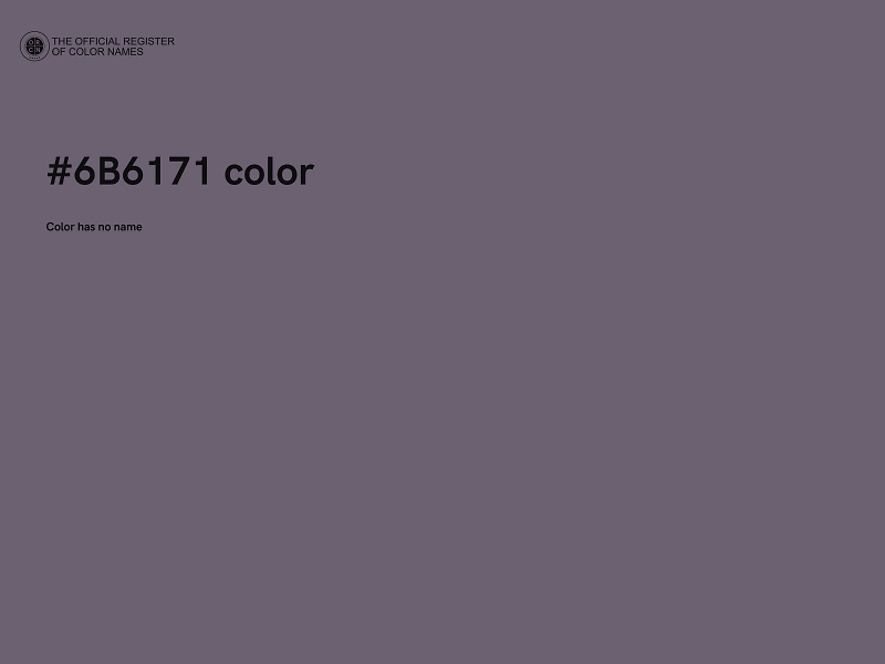 #6B6171 color image