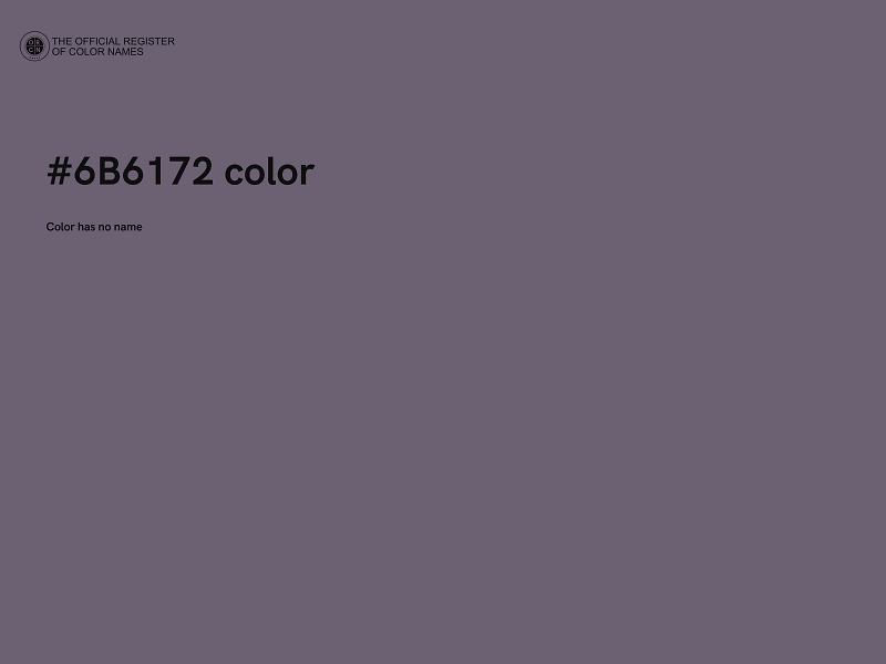 #6B6172 color image