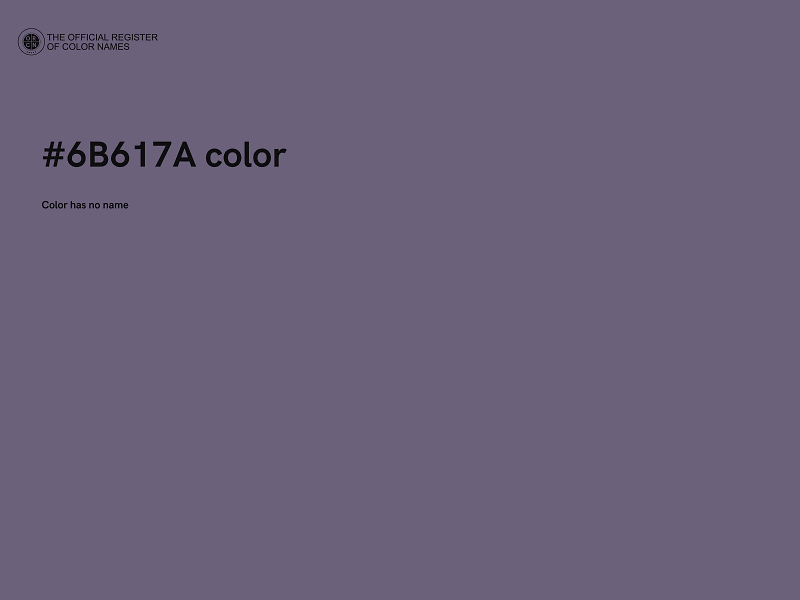 #6B617A color image