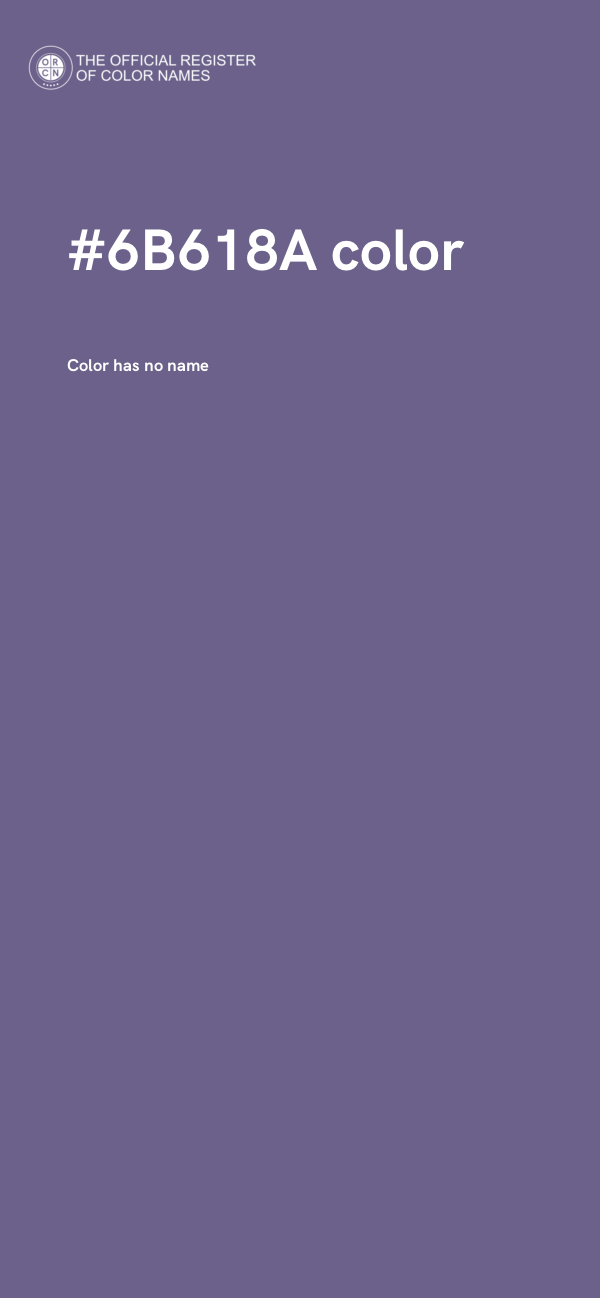 #6B618A color image