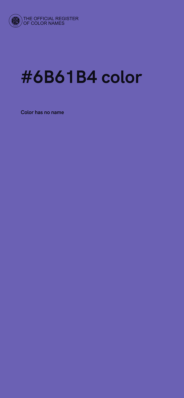 #6B61B4 color image