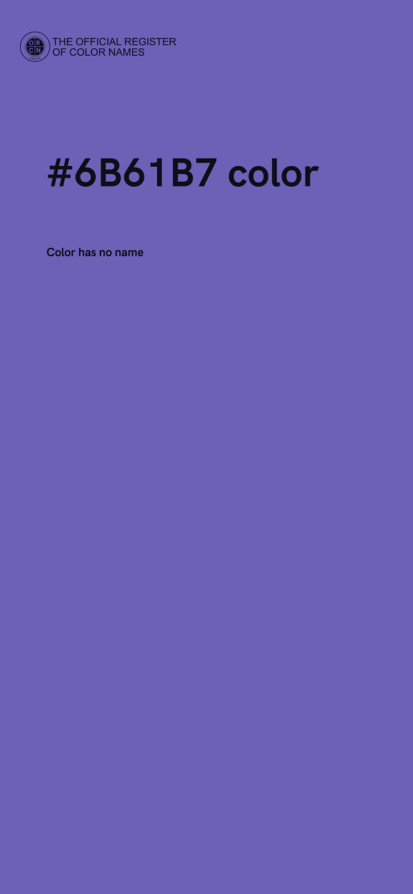 #6B61B7 color image