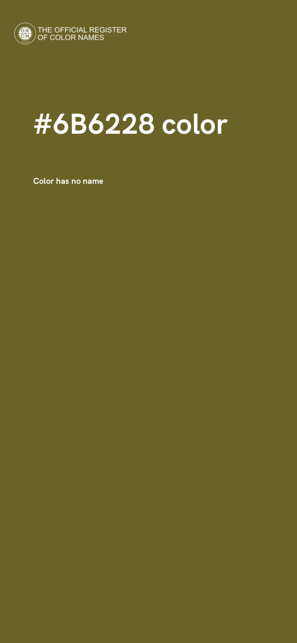 #6B6228 color image