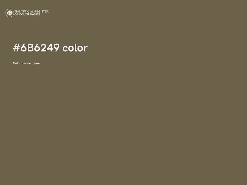#6B6249 color image