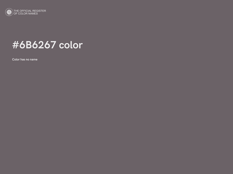 #6B6267 color image