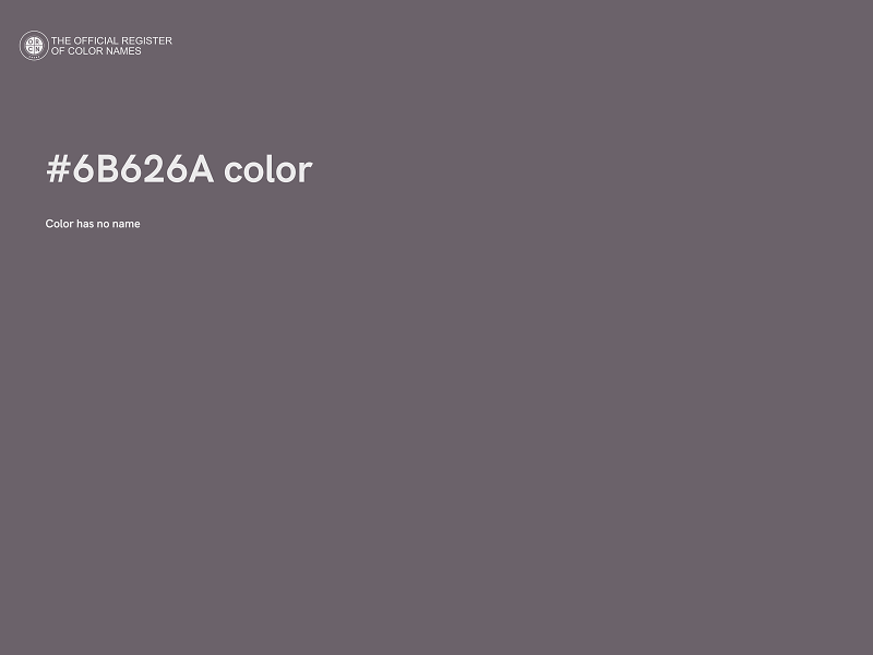 #6B626A color image