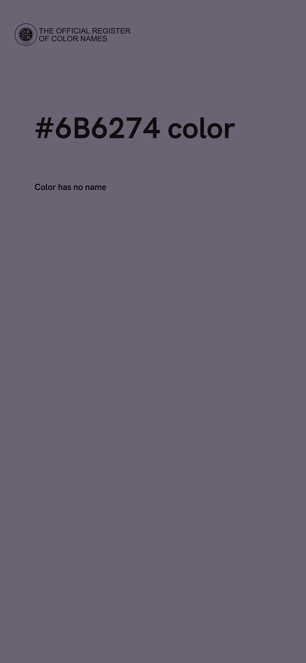 #6B6274 color image