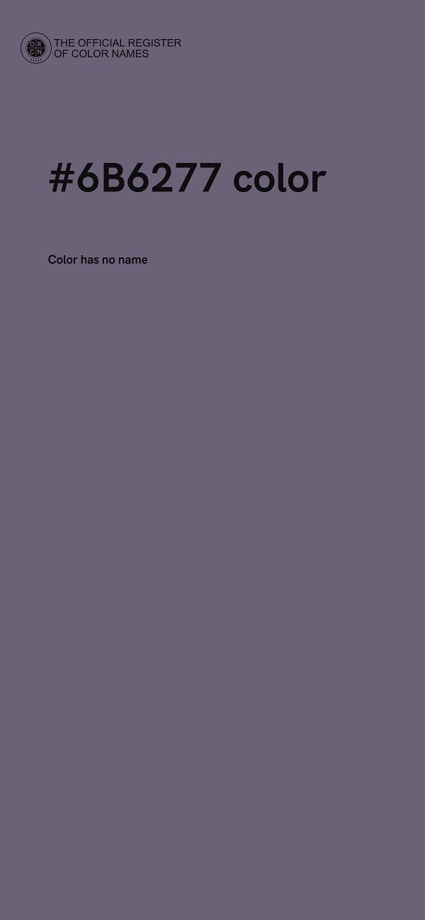 #6B6277 color image