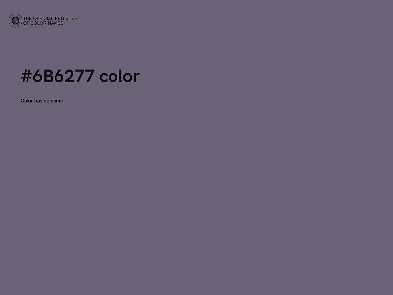 #6B6277 color image