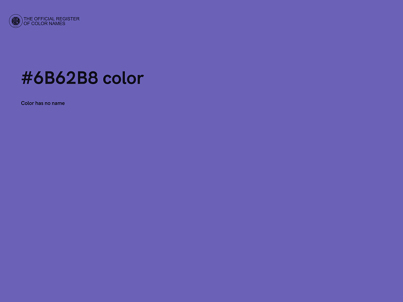 #6B62B8 color image