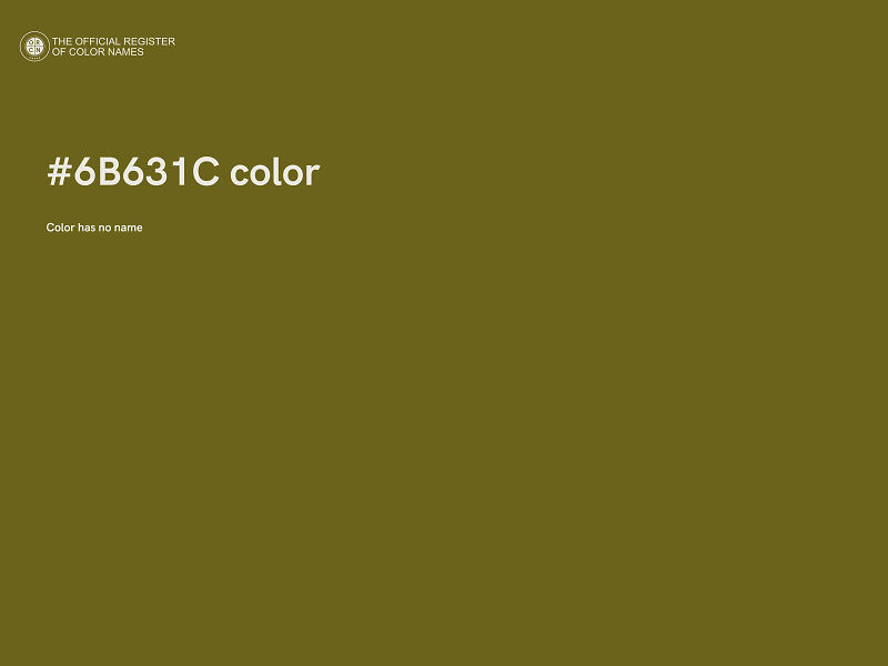 #6B631C color image