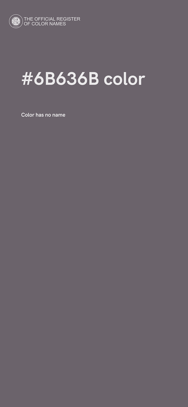 #6B636B color image