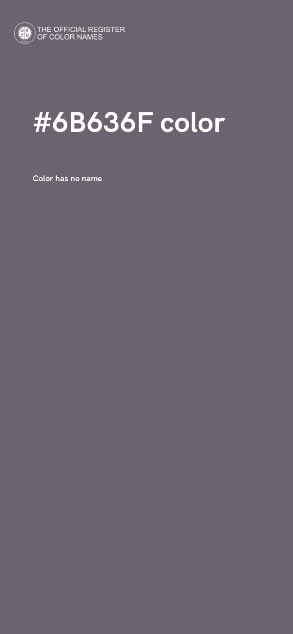 #6B636F color image