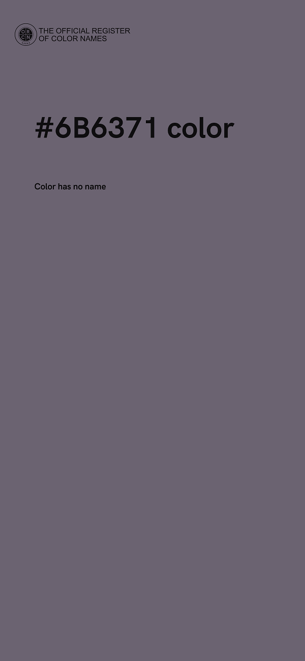 #6B6371 color image