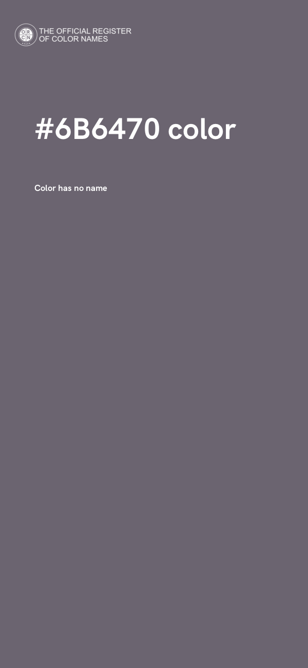 #6B6470 color image