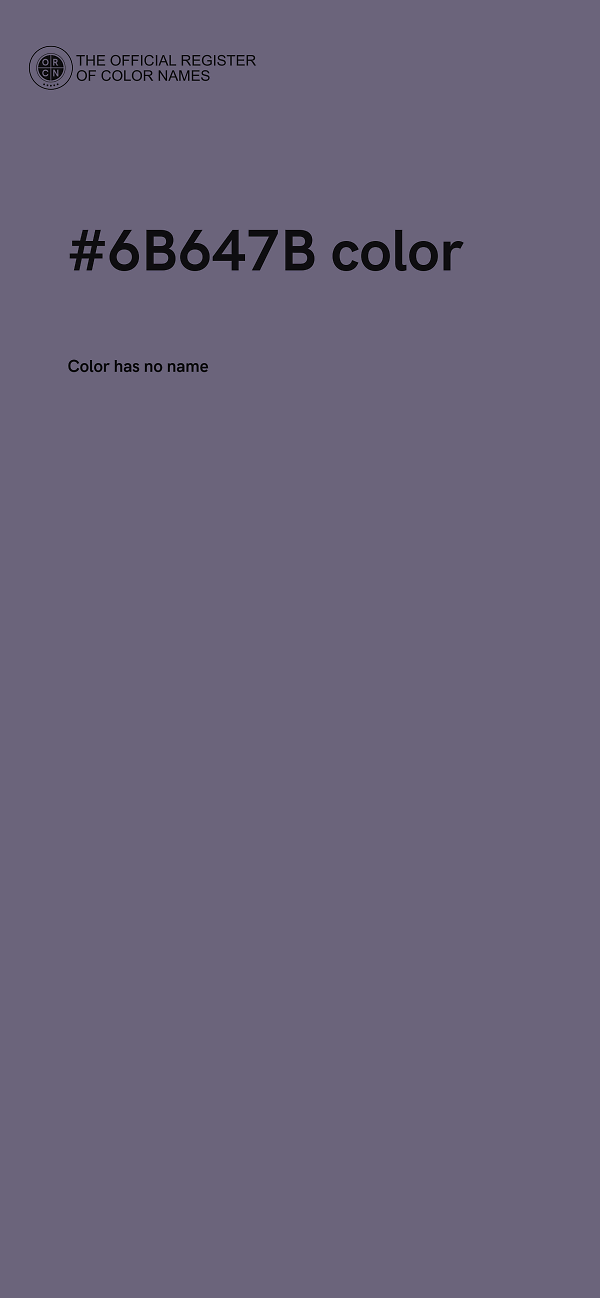#6B647B color image