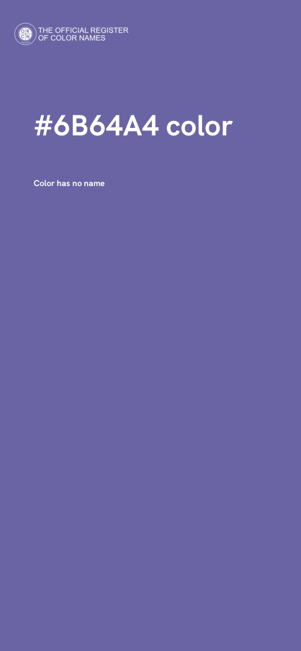 #6B64A4 color image