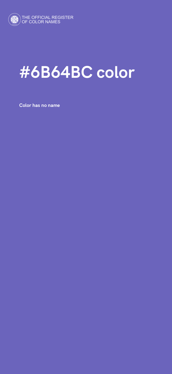 #6B64BC color image