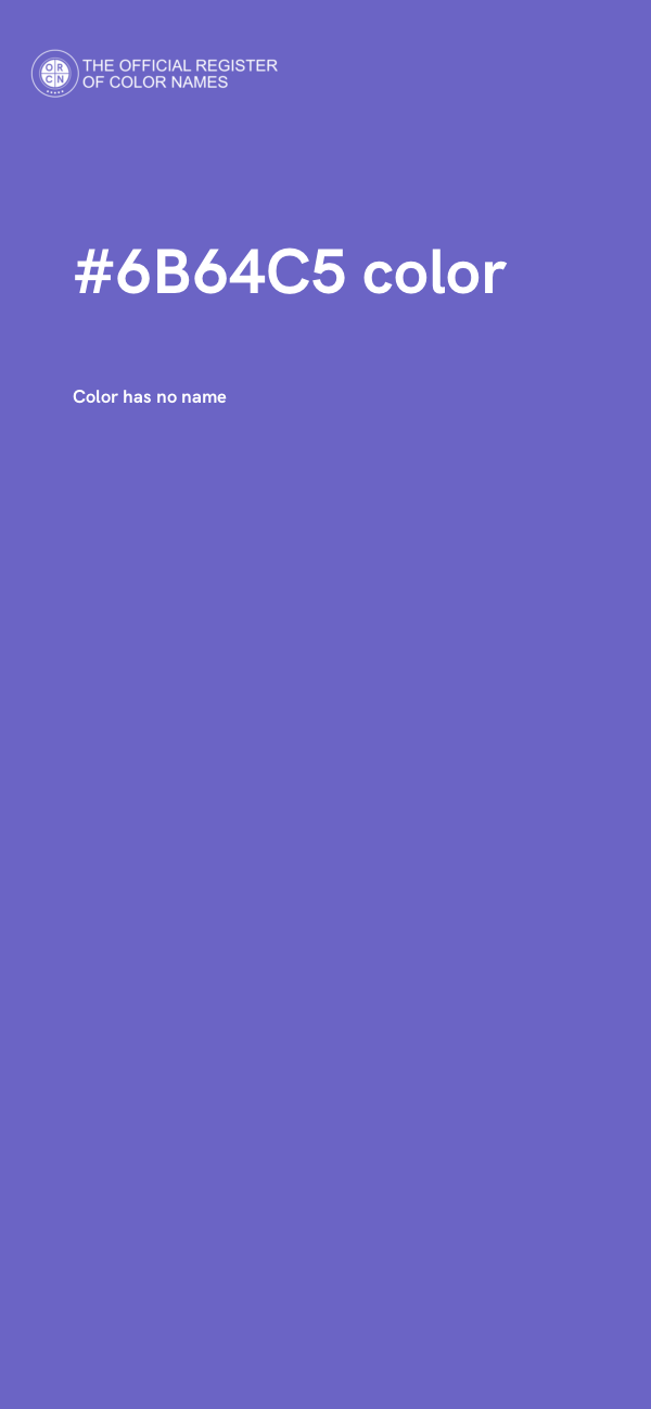 #6B64C5 color image