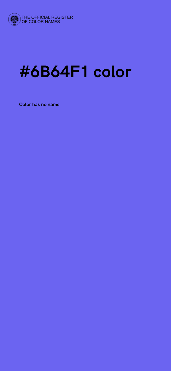 #6B64F1 color image