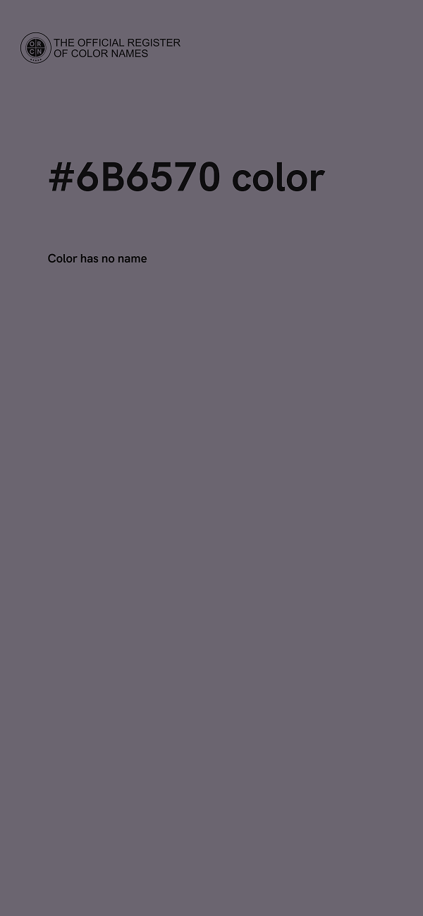 #6B6570 color image
