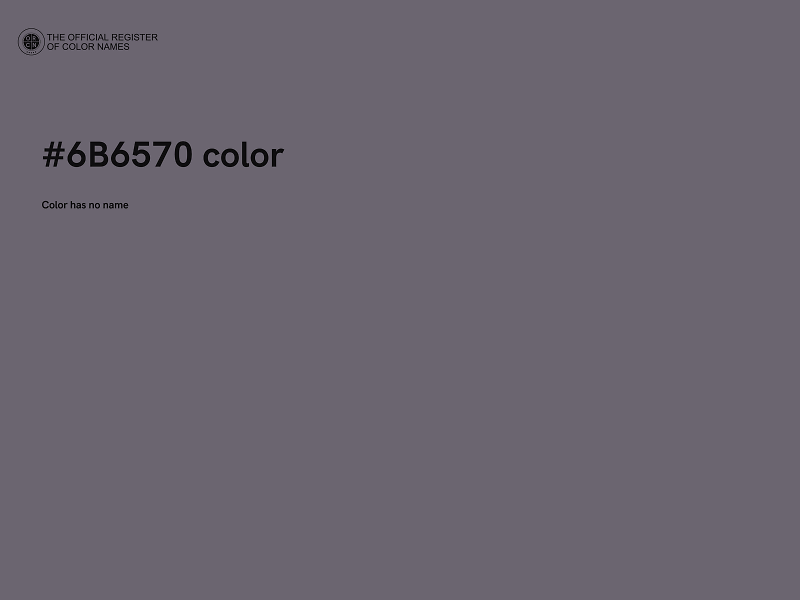 #6B6570 color image