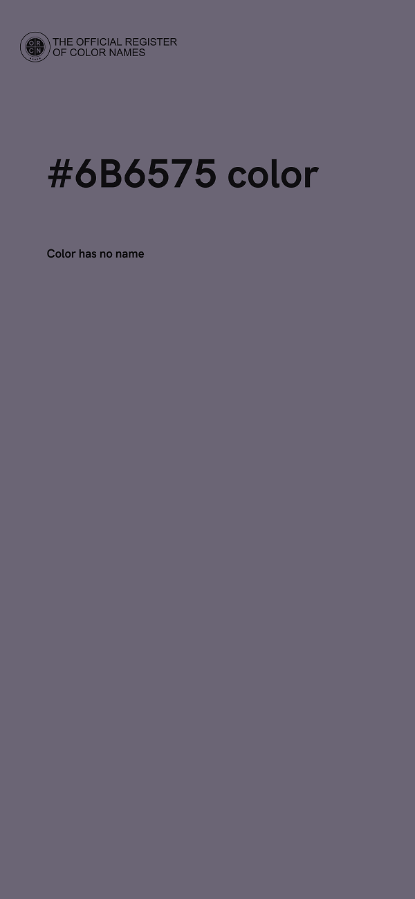 #6B6575 color image