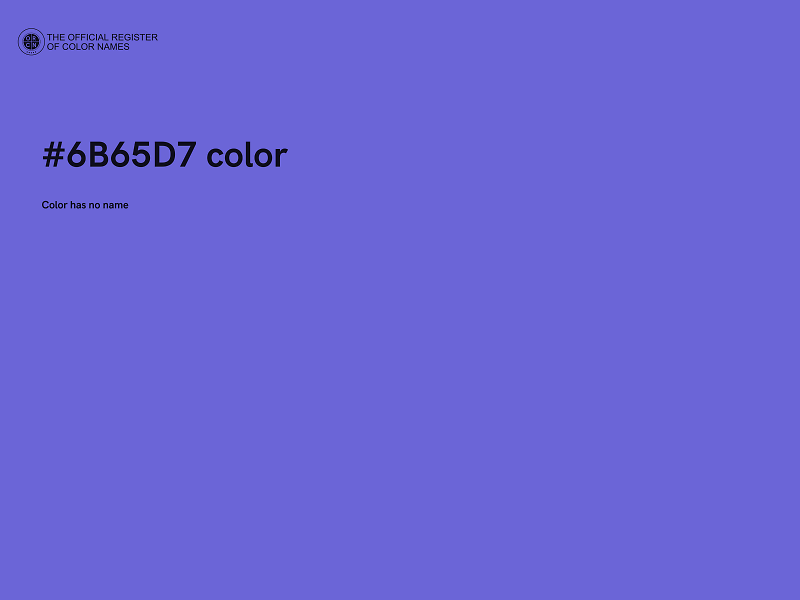 #6B65D7 color image