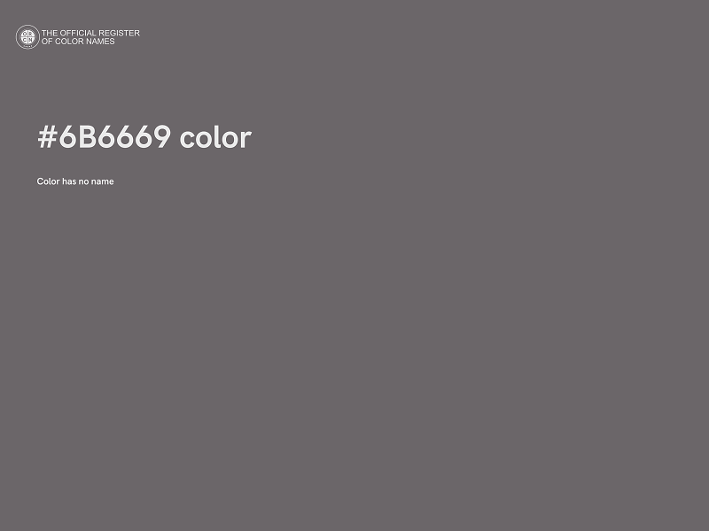 #6B6669 color image