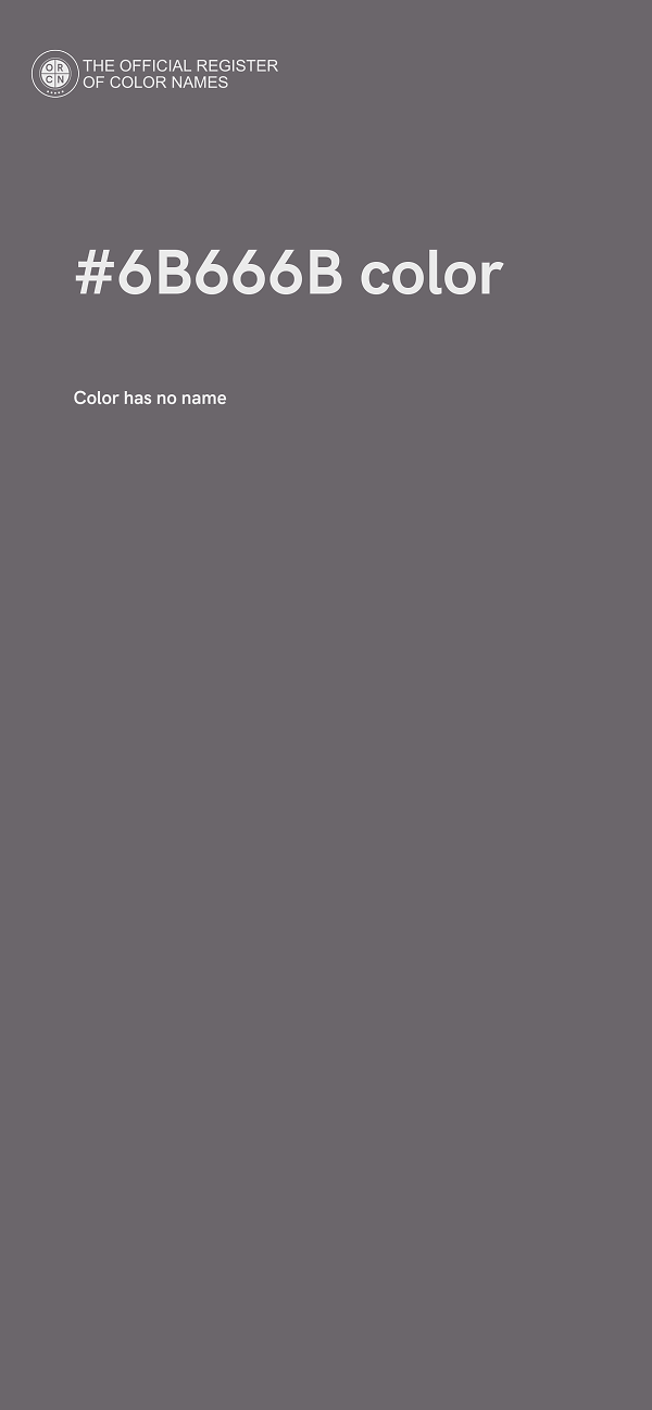 #6B666B color image