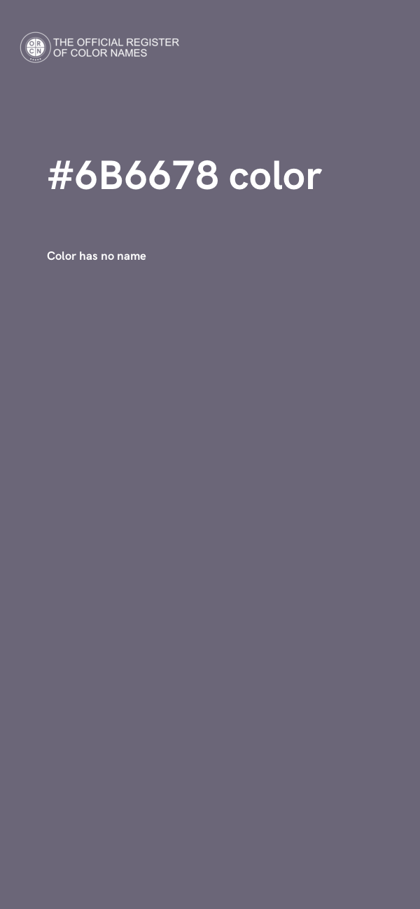 #6B6678 color image