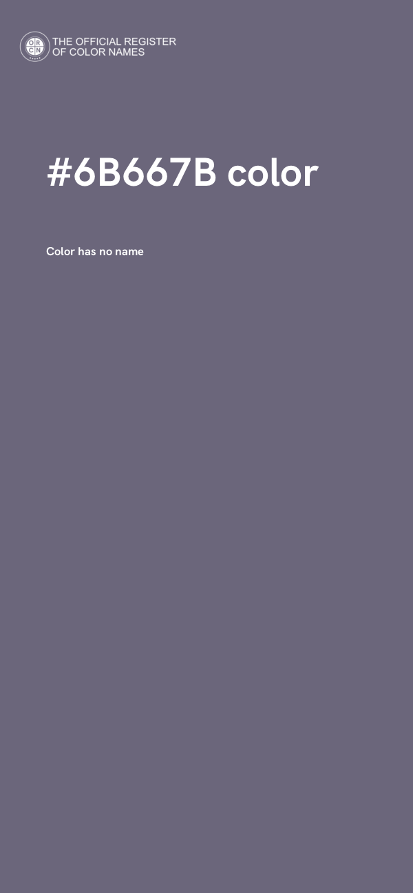 #6B667B color image