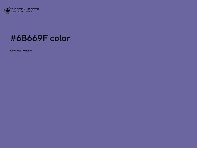 #6B669F color image