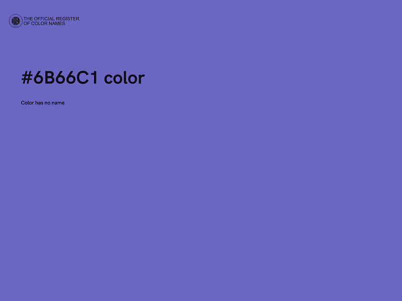 #6B66C1 color image