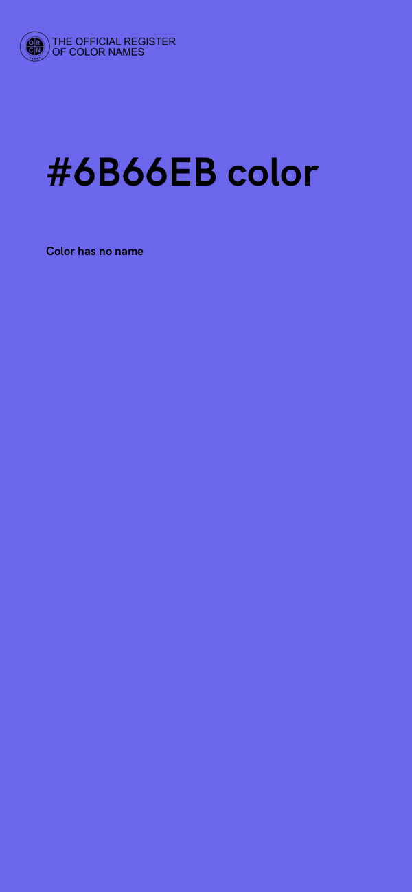 #6B66EB color image