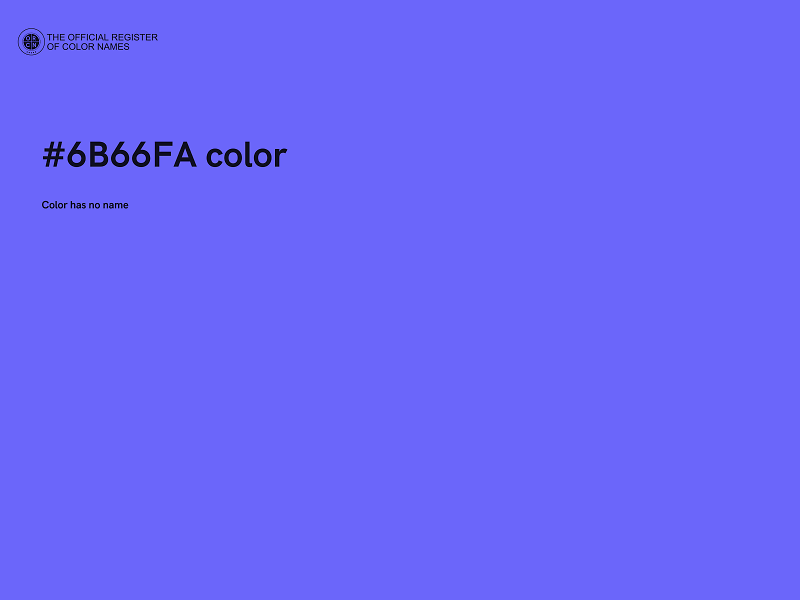 #6B66FA color image