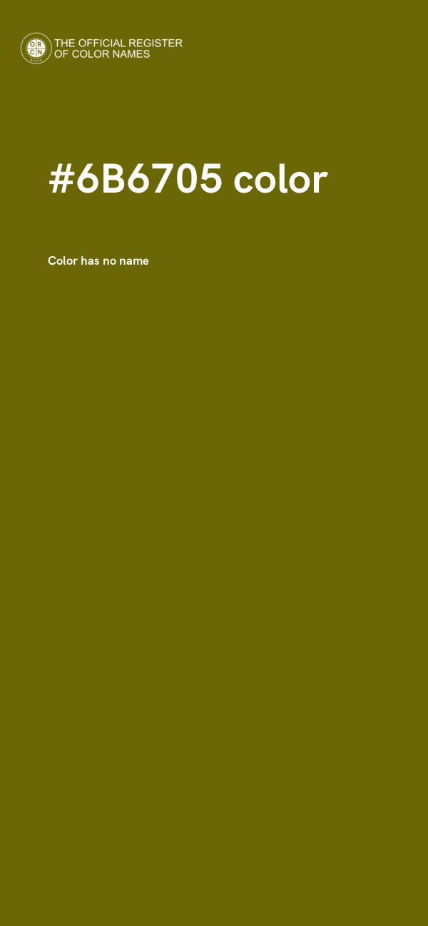 #6B6705 color image