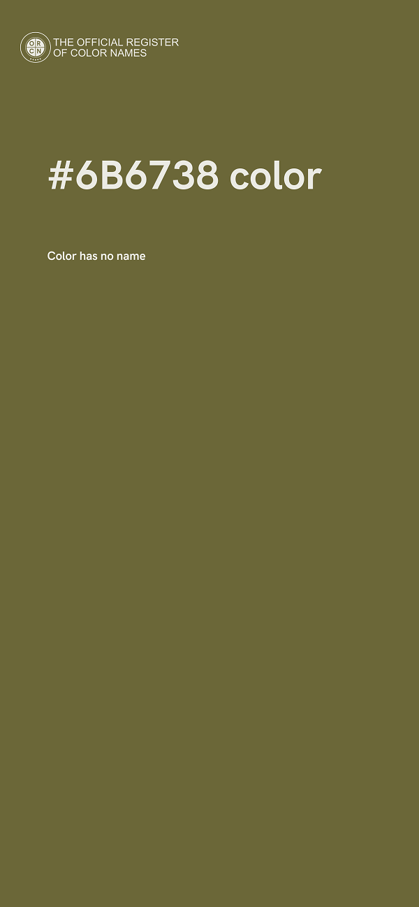 #6B6738 color image